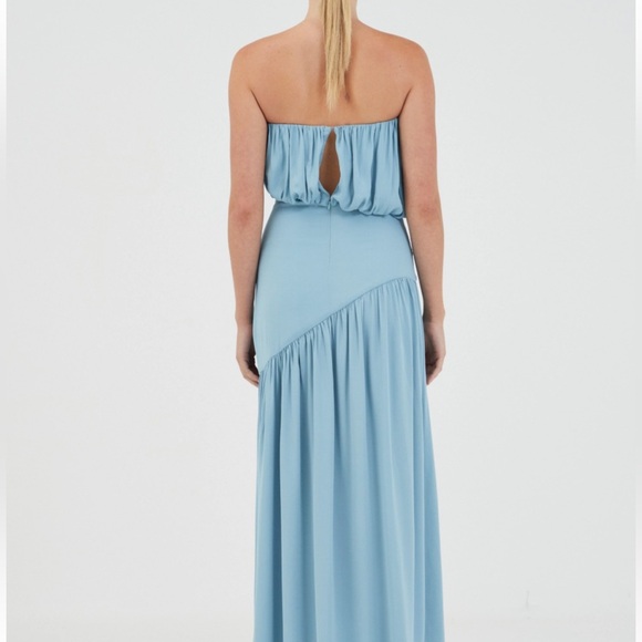 Third form SERAPHIC STRAPLESS MAXI DRESS | AQUATIC - Picture 3 of 5